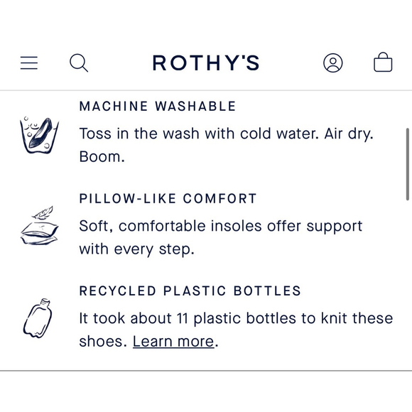 New Rothy's The Point II Red Flats 9 - Picture 3 of 3